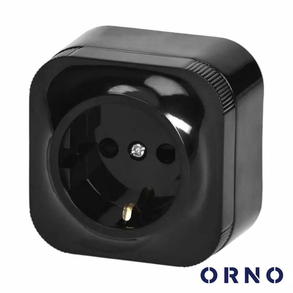 Tomada Elétrica Superfície 1x Schuko ORNO 1