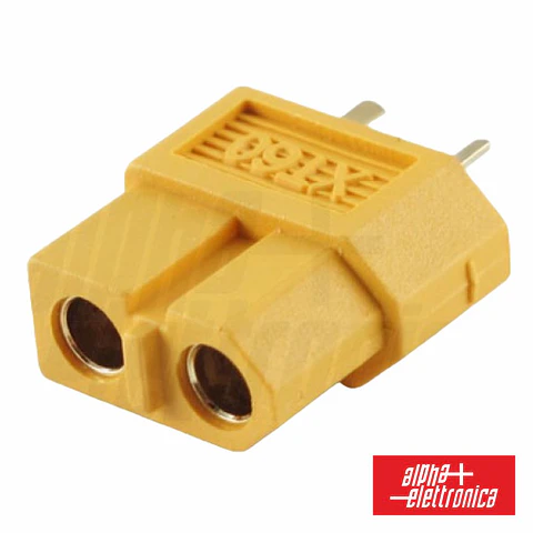 Conector XT60 Fêmea P/ Bateria ALPHA