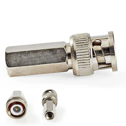 Ficha Bnc Macho P/ Cabo Coaxial 5mm