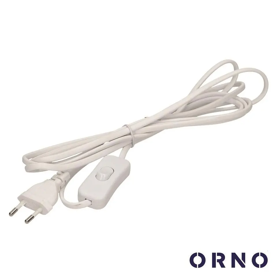 Cabo Alimentação COM Interruptor 3m Branco ORNO 1