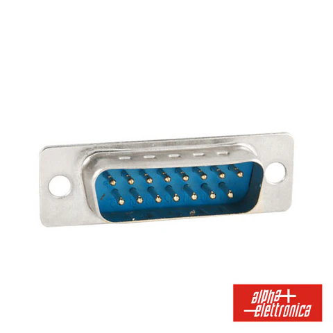 FICHA D-SUB 15P MACHO P/ SOLDAR