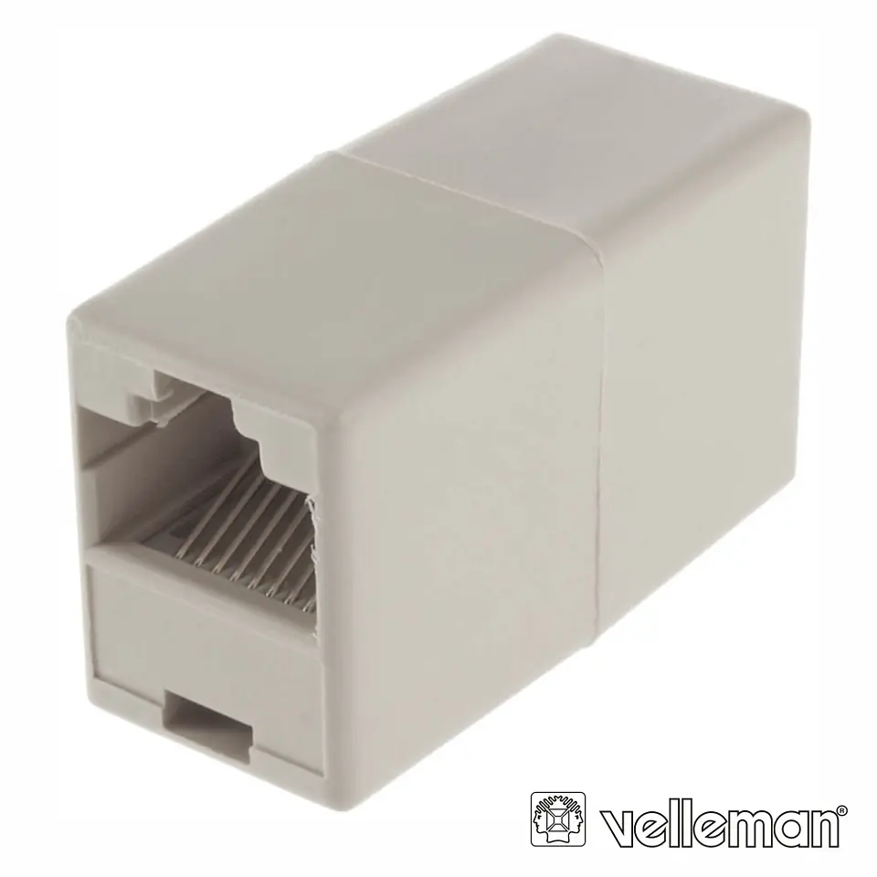 FICHA ADAPTADOR RJ45 8P8C FÊMEA / FÊMEA 1