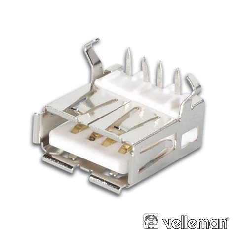 FICHA USB-A FÊMEA 90º SIMPLES P/ CI