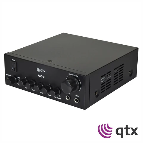 Amplificador Áudio 110W 2 Canais LINE/AUX/CD/DVD QTX