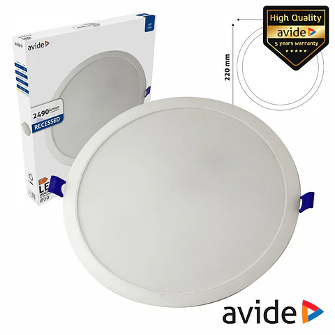 Painel LEDS Redondo 24W 295mm 6400K 2490lm AVIDE