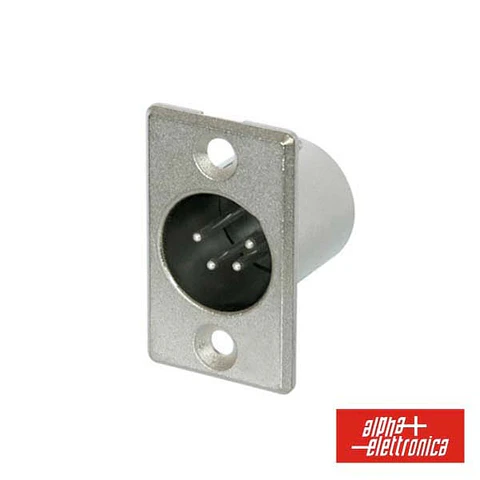FICHA XLR 4P MACHO DE PAINEL