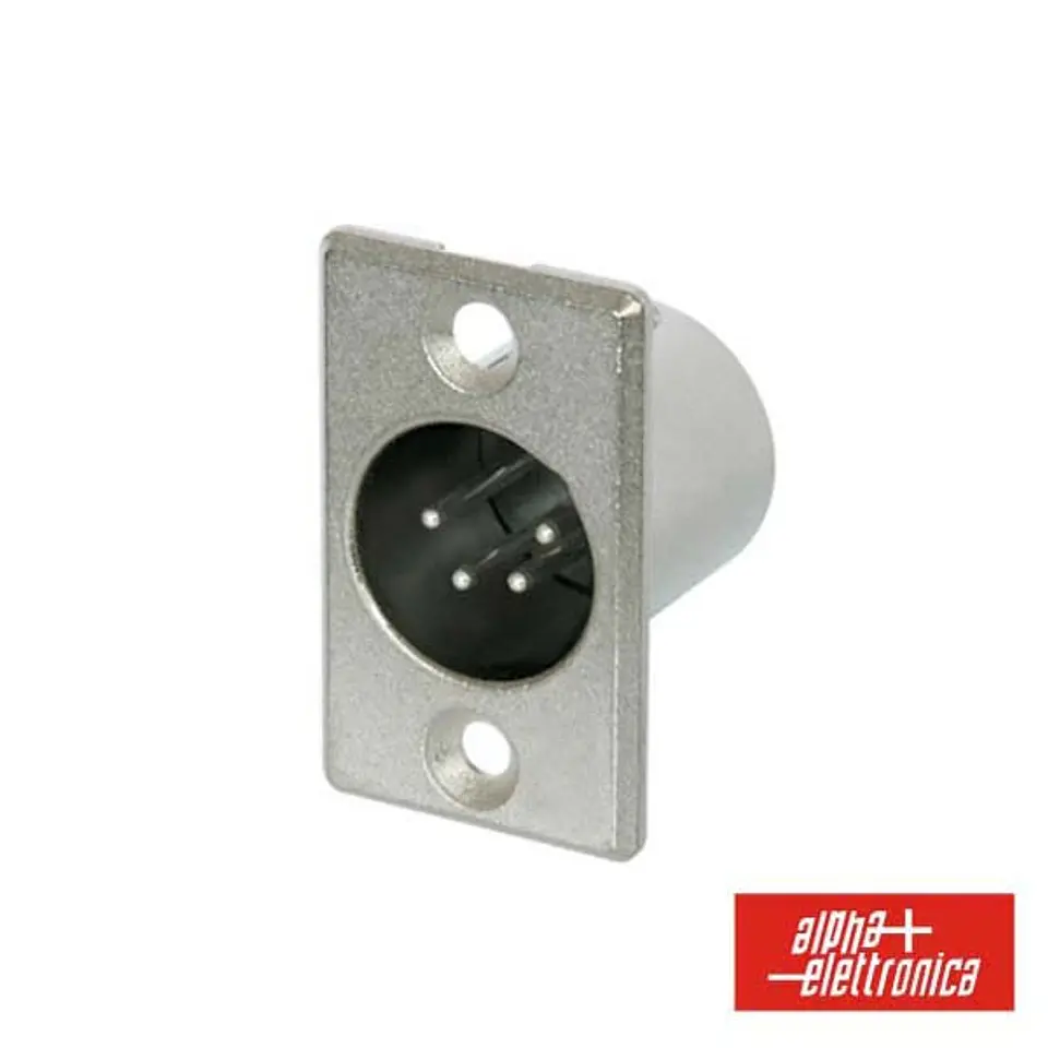 FICHA XLR 4P MACHO DE PAINEL 1