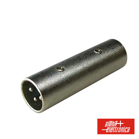 FICHA ADAPTADORA XLR 3P MACHO / XLR 3P MACHO