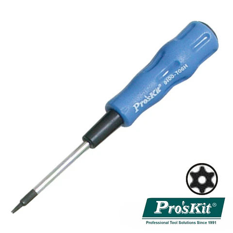 CHAVE TORX COM FURO T06H 135MM PROSKIT