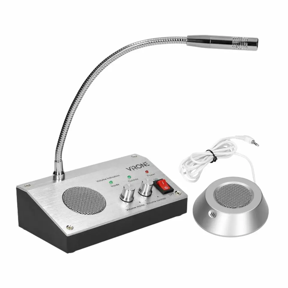 Microfone COM Intercomunicador Bi-Direcional p/ Vidro 1