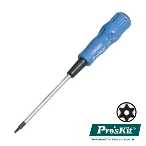 CHAVE TORX COM FURO T09H 165MM PROSKIT