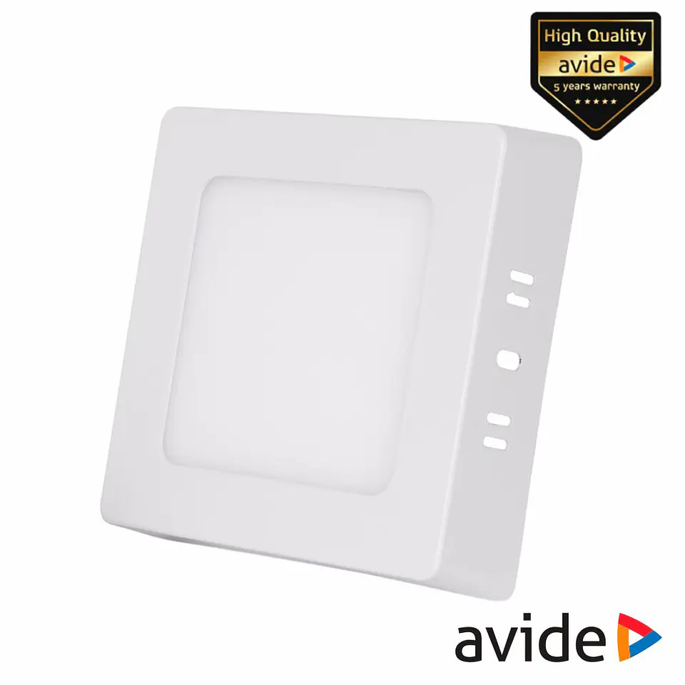 Painel Leds Quadrado CCT Superfície 6W 131mm 420lm AVIDE 1