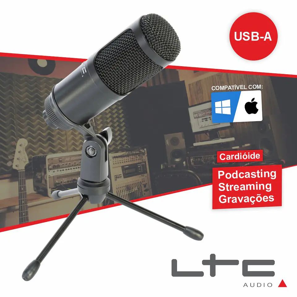 Microfone Condensador De Estúdio LTC 1