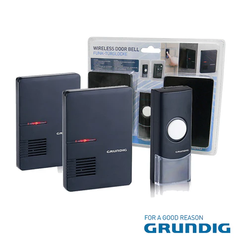 CAMPAINHA SEM FIOS COM 2 RECEPTORES E COMANDO GRUNDIG