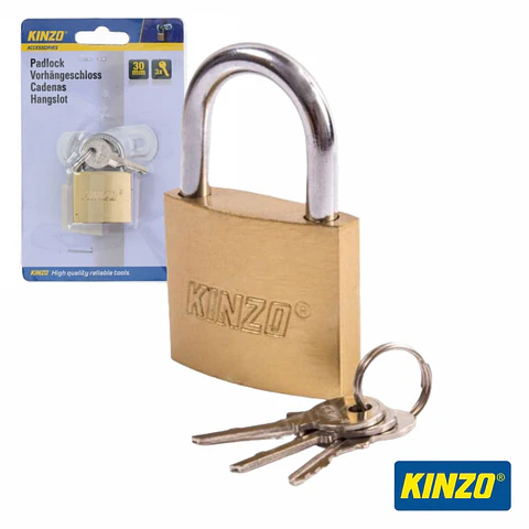 Cadeado 30mm COM 3 Chaves KINZO