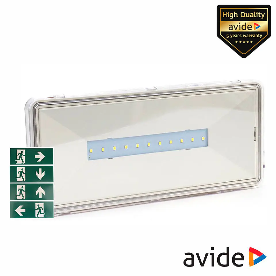 Luz Emergência LED 2.8W Aplique AVIDE 1