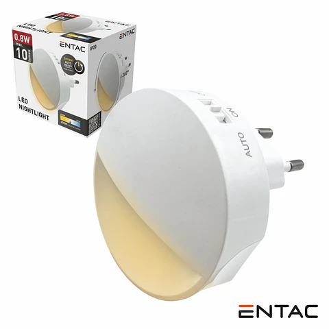 Luz De Presença LED 4000K 230V COM Sensor Crepuscular ENTAC