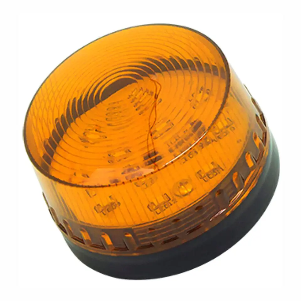 Sinalizador LED Intermitente Laranja 12V 72.8x63mm 1