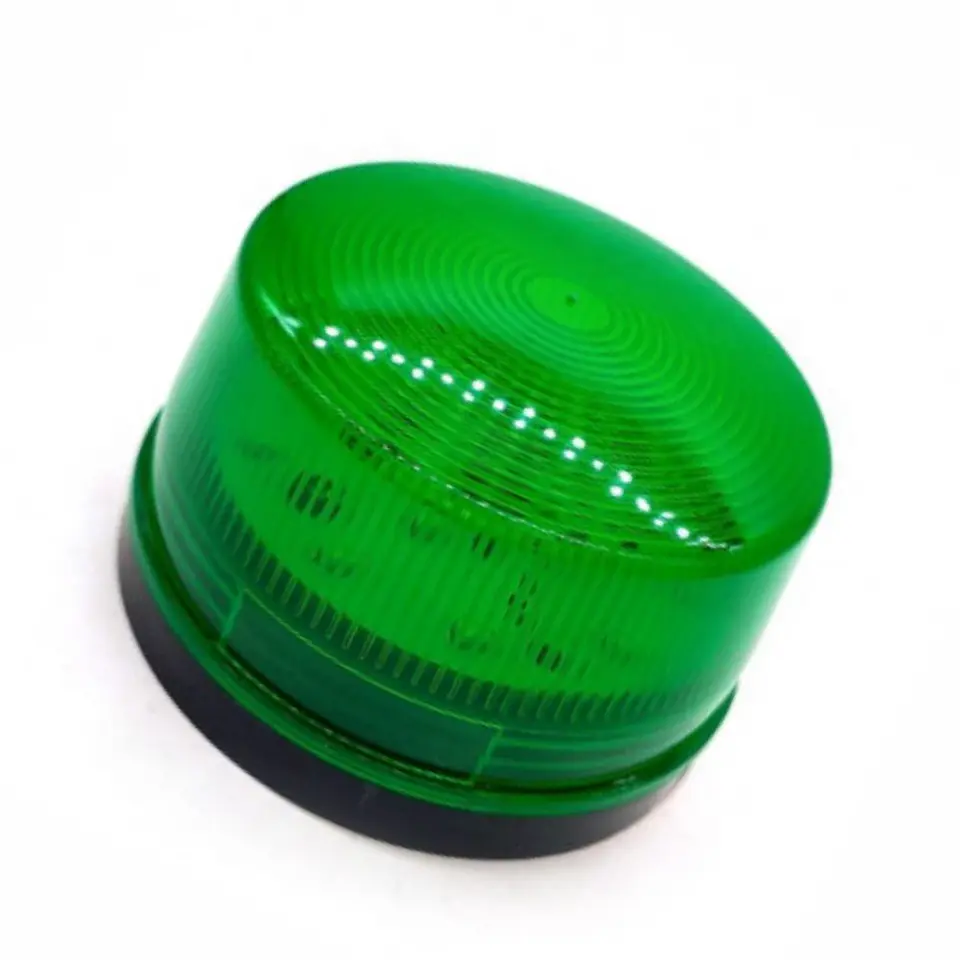 Sinalizador LED Intermitente Verde 12V 1