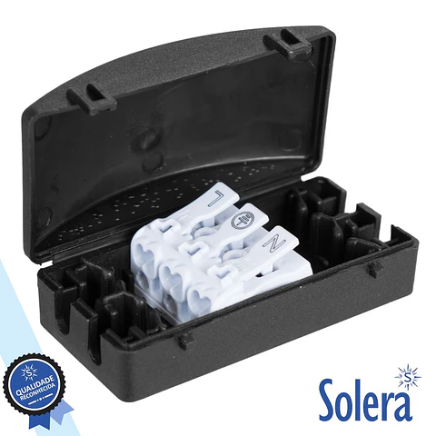 CAIXA JUNÇÃO 2 VIAS COM 3 CONDUTORES 16A 450V SOLERA