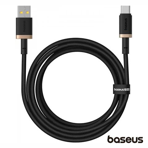 Cabo USB-A/USB-C Macho/Macho 2m PD/QC 3.0 60W Dura BASEUS
