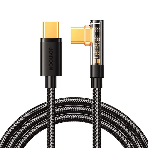 Cabo USB-C Macho P/ USB-C 90º Macho 5A 1.2m 100W JOYROOM