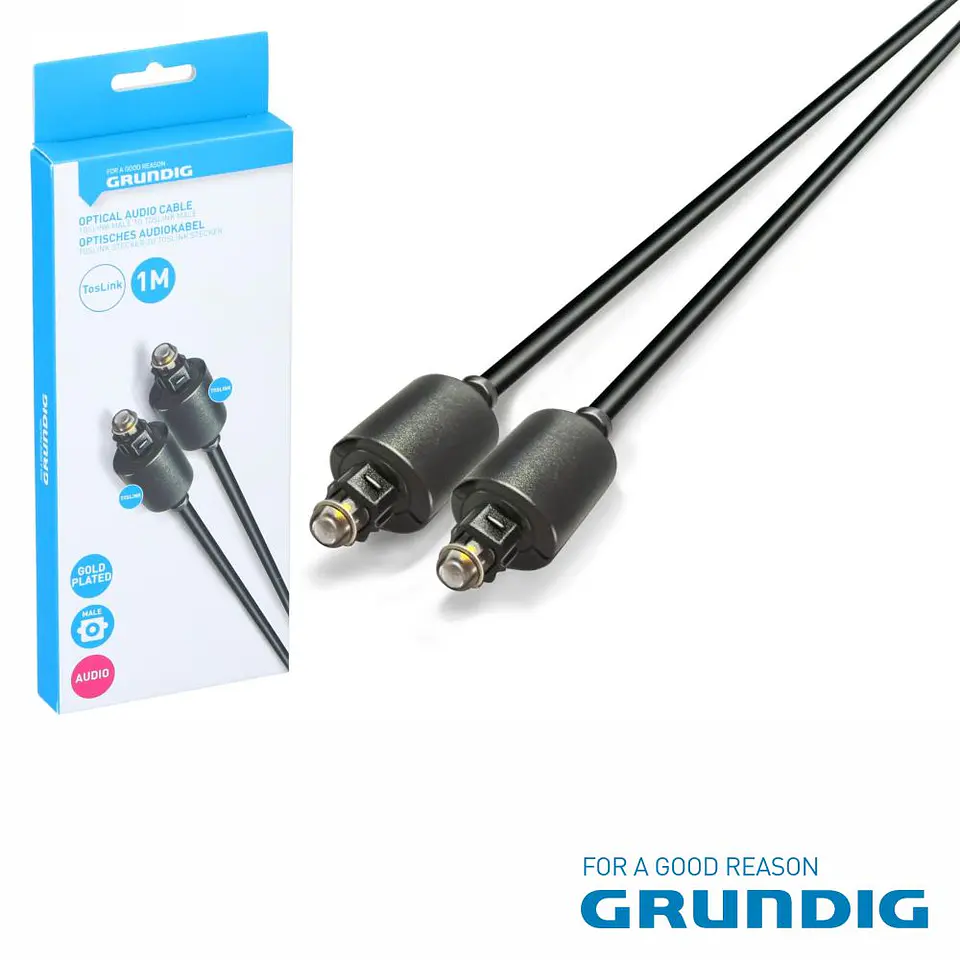 Cabo Fibra Óptica Toslink-Toslink 1M GRUNDIG 1