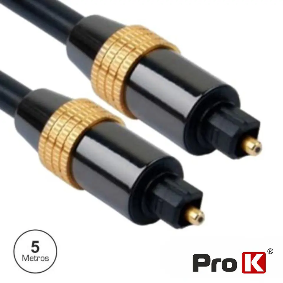 CABO FIBRA ÓPTICA TOSLINK-TOSLINK 5M PROK 1