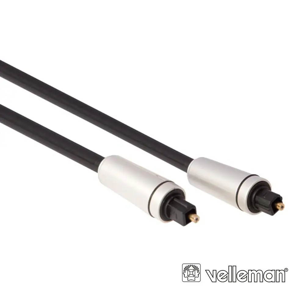 Cabo Fibra Óptica Toslink-Toslink 5M - VELLEMAN 1