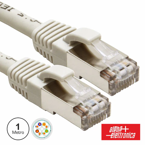 CABO FTP CAT6E 1M CINZENTO