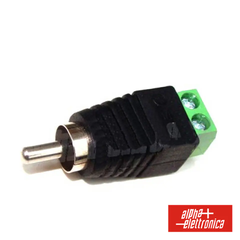 FICHA RCA MACHO COM TERMINAIS EM PARAFUSO 1