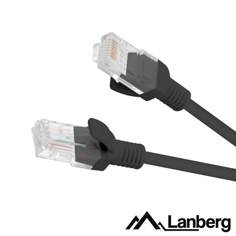 Cabo UTP CAT6 0.25m Preto LANBERG