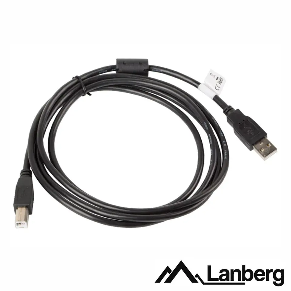 Cabo USB-A 2.0 Macho / USB-B Macho 1.8m LANBERG 1