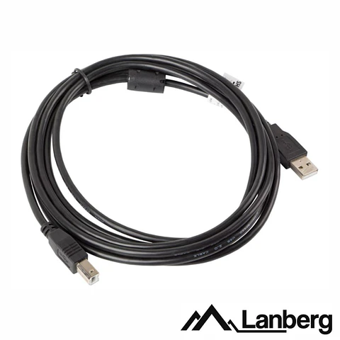 Cabo USB-A 2.0 Macho / USB-B Macho 3m LANBERG