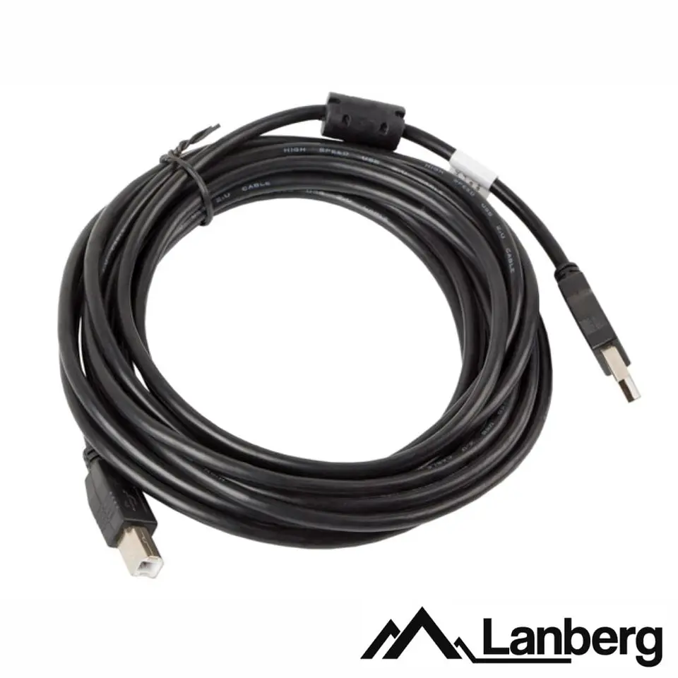 Cabo USB-A 2.0 Macho / USB-B Macho 5m LANBERG 1