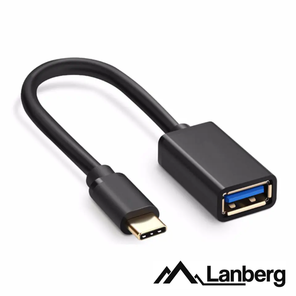 Adaptador USB-C 3.0 Macho / USB-A Fêmea 15cm LANBERG 1
