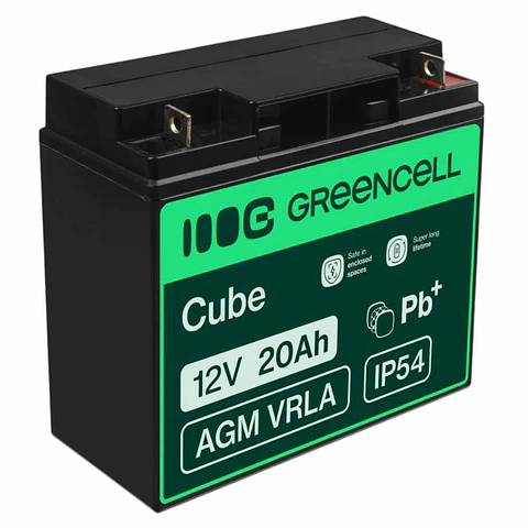 Bateria Chumbo Gel AGM 12V 20A GREEN CELL