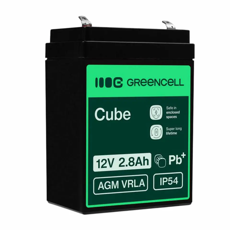 Bateria Chumbo Gel AGM 12V 2.8A GREEN CELL 1