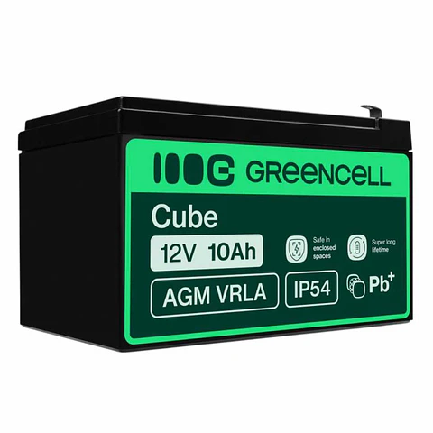 Bateria Chumbo Gel AGM 12V 10A GREEN CELL
