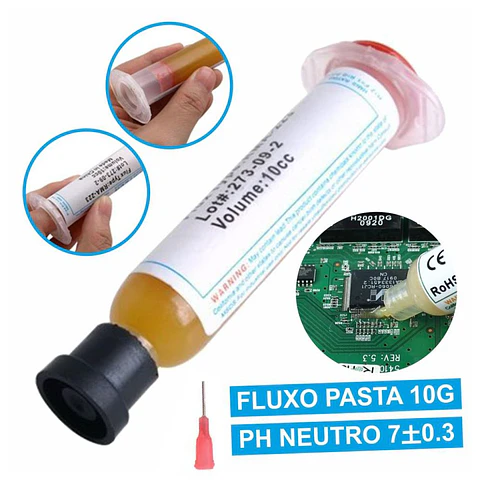 FLUXO EM PASTA P/ SOLDAR SERINGA 10GR AMTECH