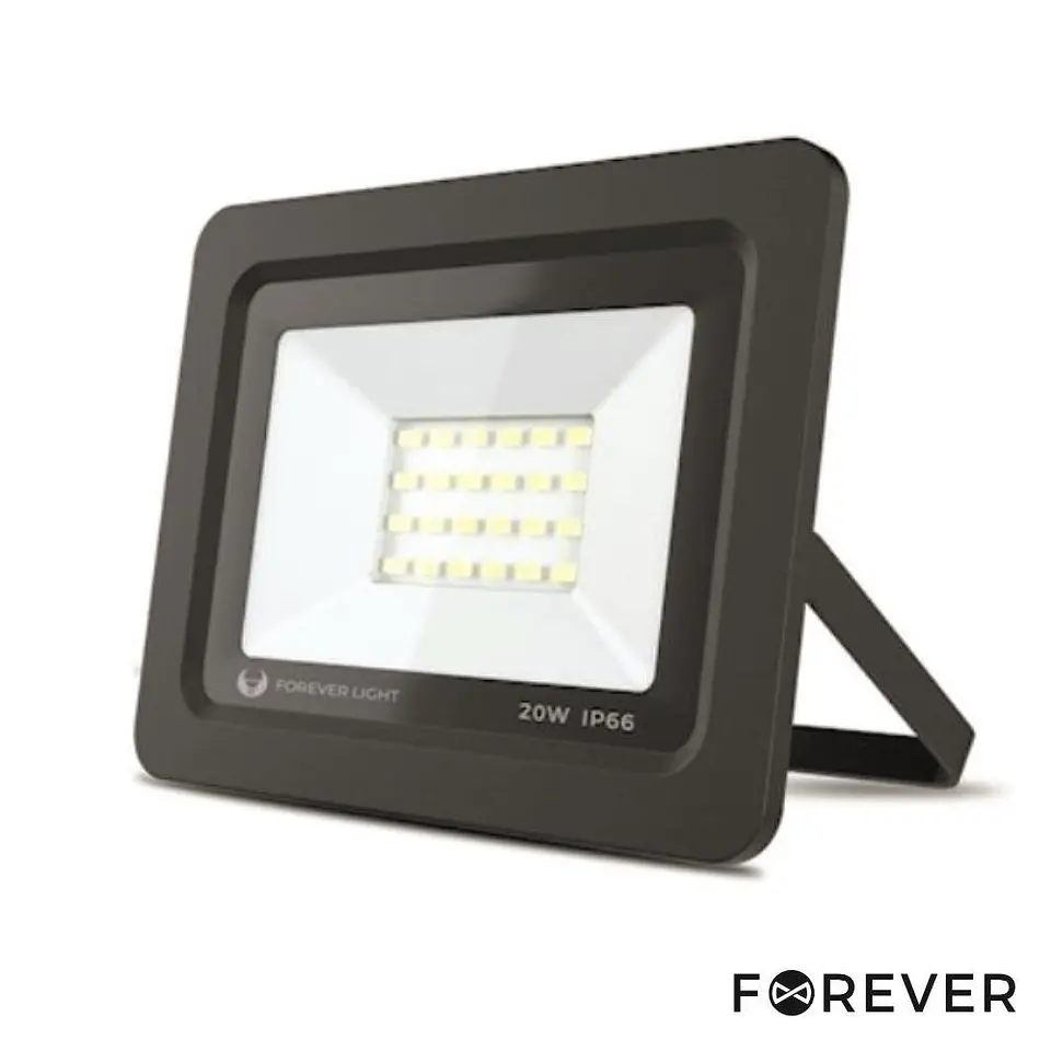Foco LED 20W 230V 6000K 1600LM Preto 1