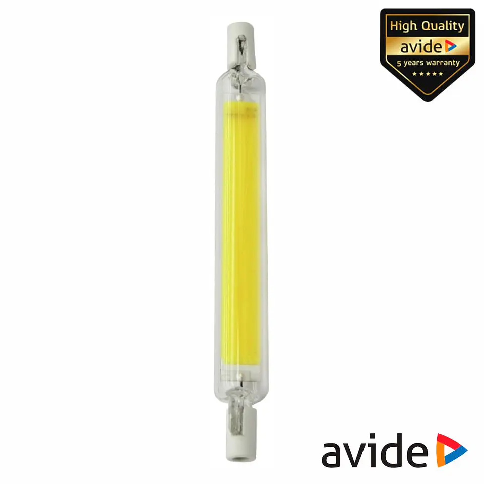 Lâmpada R7S 13W 230V LED COB 118mm 3000K 1100lm AVIDE 1