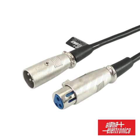 CABO XLR 3P MACHO / XLR 3P FÊMEA 5M POLYBAG