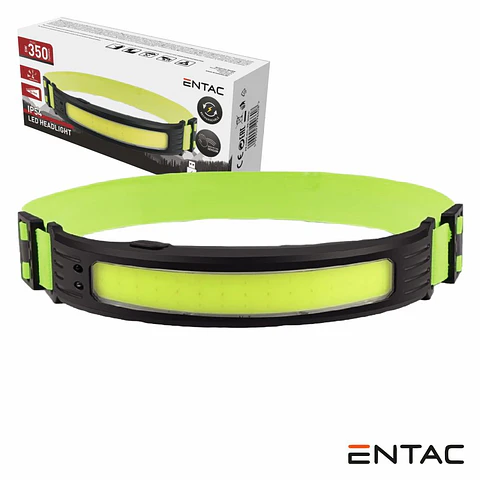 Lanterna de Cabeça COB 5W 350lm COM Sensor Movimentos ENTAC