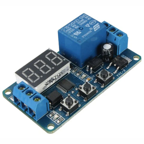 Temporizador Digital Semanal 12V 0-999s