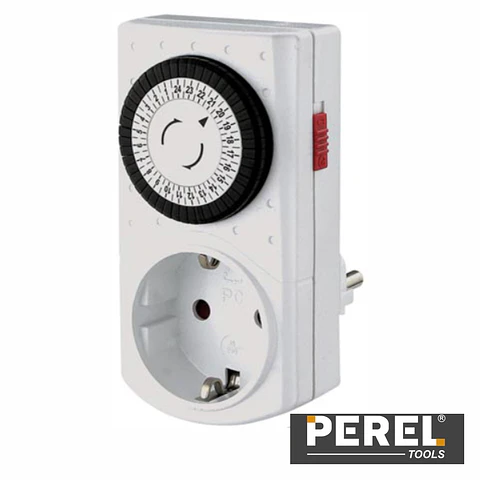 TEMPORIZADOR ANALÓGICO AJUSTÁVEL 24H PEREL