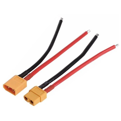 CABO ALIMENTAÇÃO XT60 P/ BATERIA 14AWG 88A 10CM