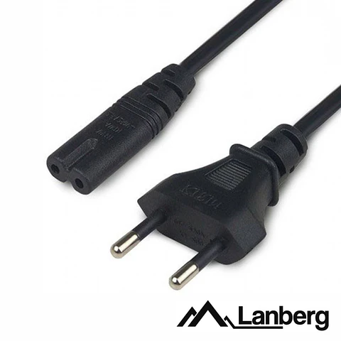 Cabo Alimentação AC Plano / Tipo 8 IEC C7 1.8m LANBERG