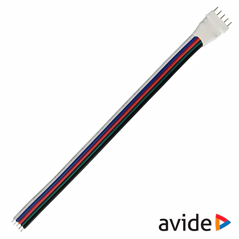 Adaptador P/ Alimentação de Fitas LED RGB COM Conector AVIDE