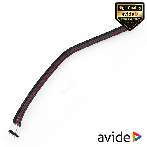 Adaptador Macho P/ Alimentação de Fitas LED RGB AVIDE